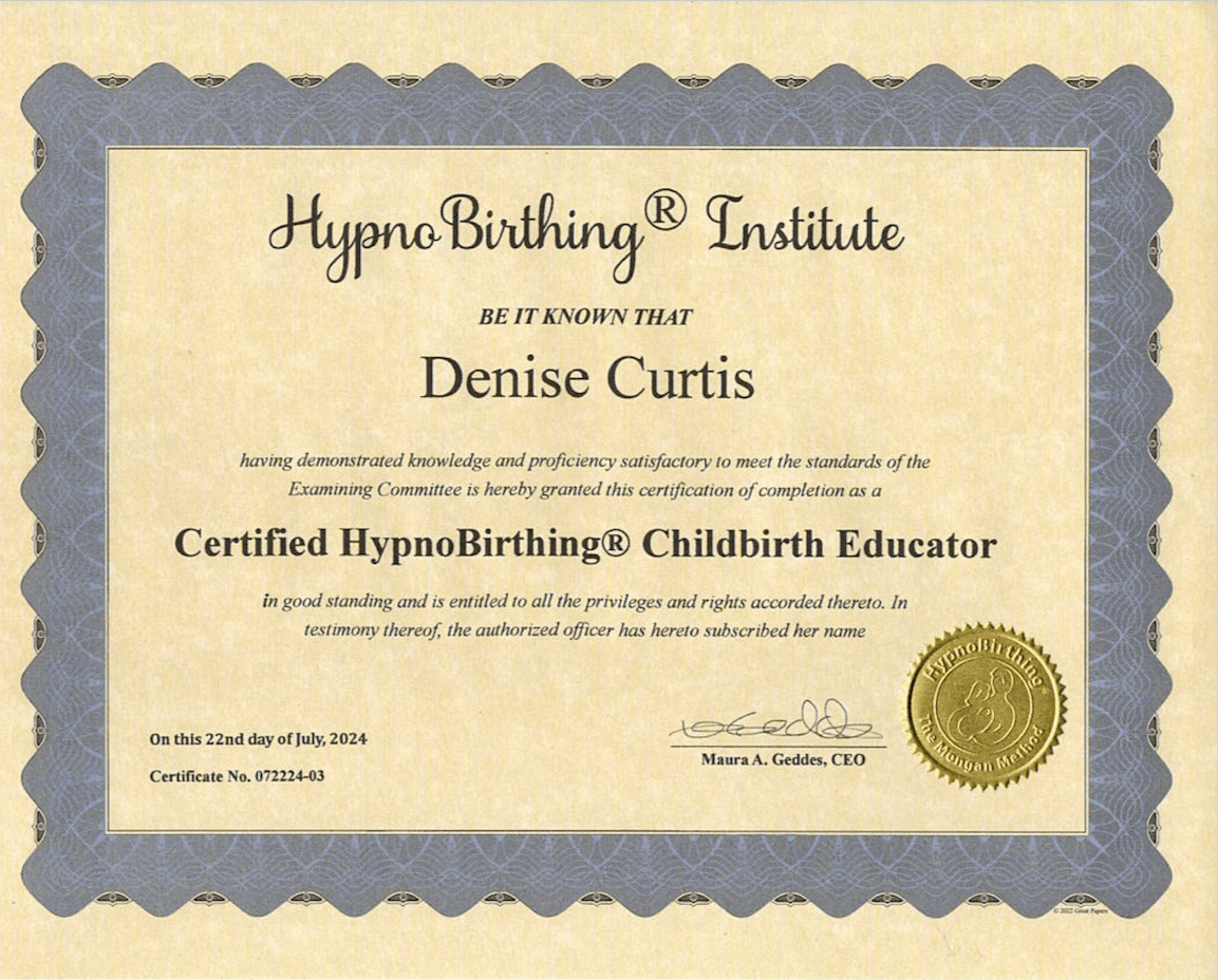 HypnoBirthing® Certified Childbirth Educator