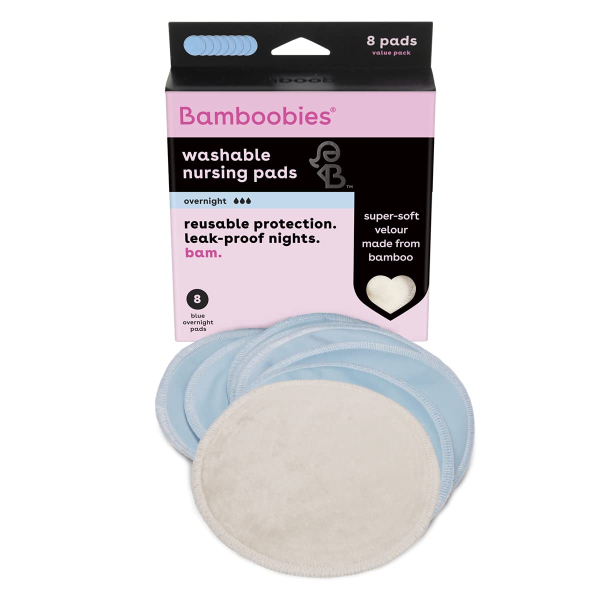 Bamboobies Bamboo Washable Nursing Pads