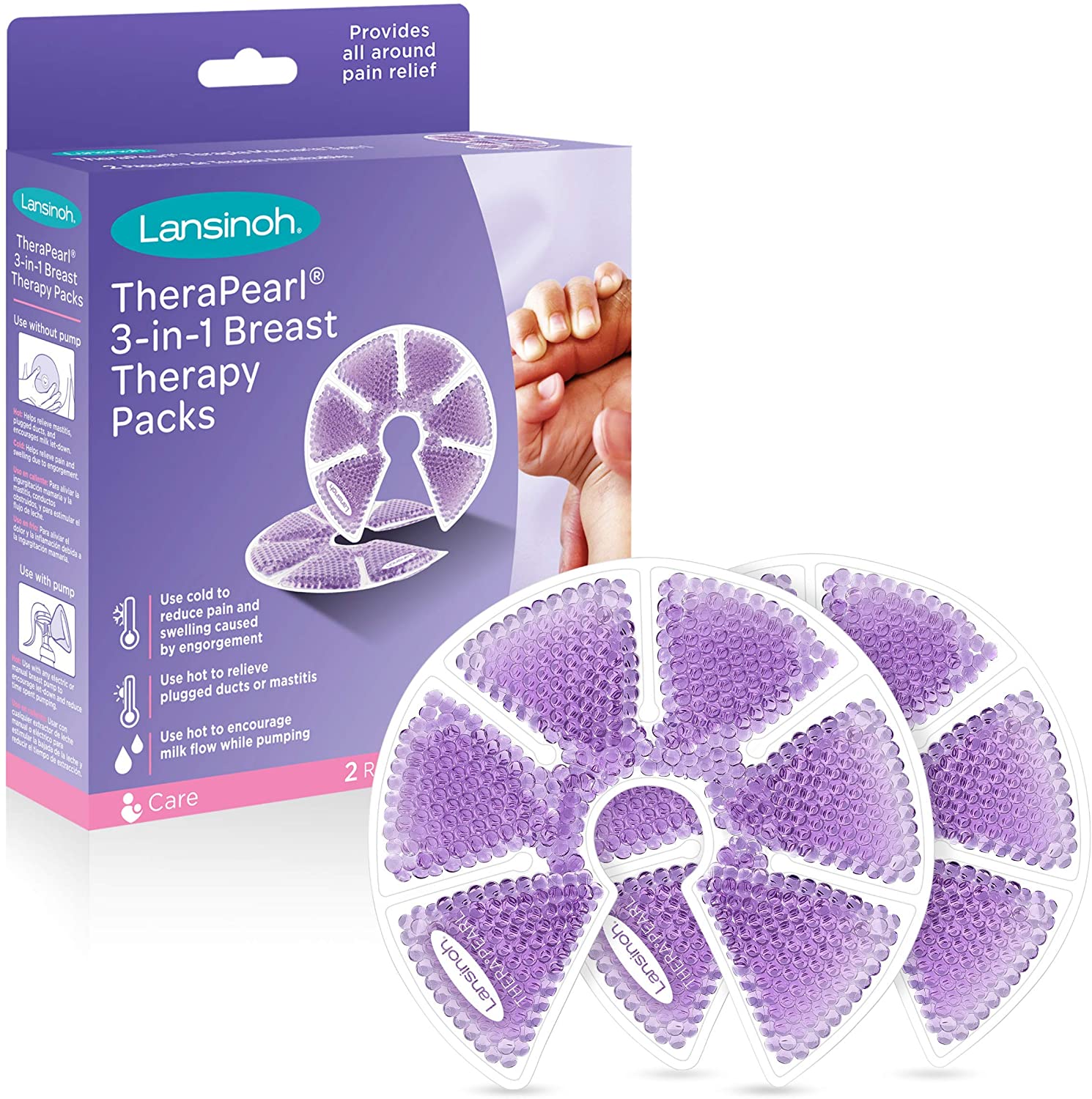 Lansinoh Therapearl 3-in-1 Breast Therapy Packs