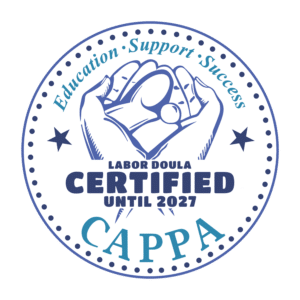 CAPPA Certified Labor Doula badge
