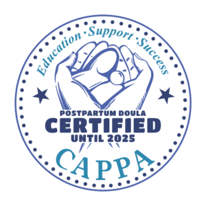 CAPPA Certified Postpartum Doula badge
